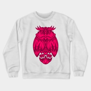 Pink owl Crewneck Sweatshirt